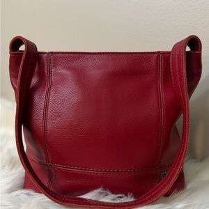 The Sak Red Leather Shoulder Bag